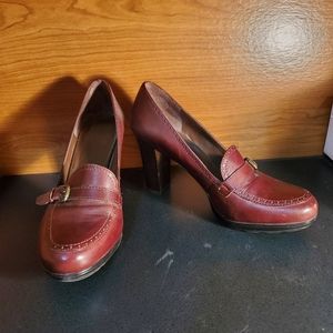 Franco Sarto High Heel loafers 10 leather brown